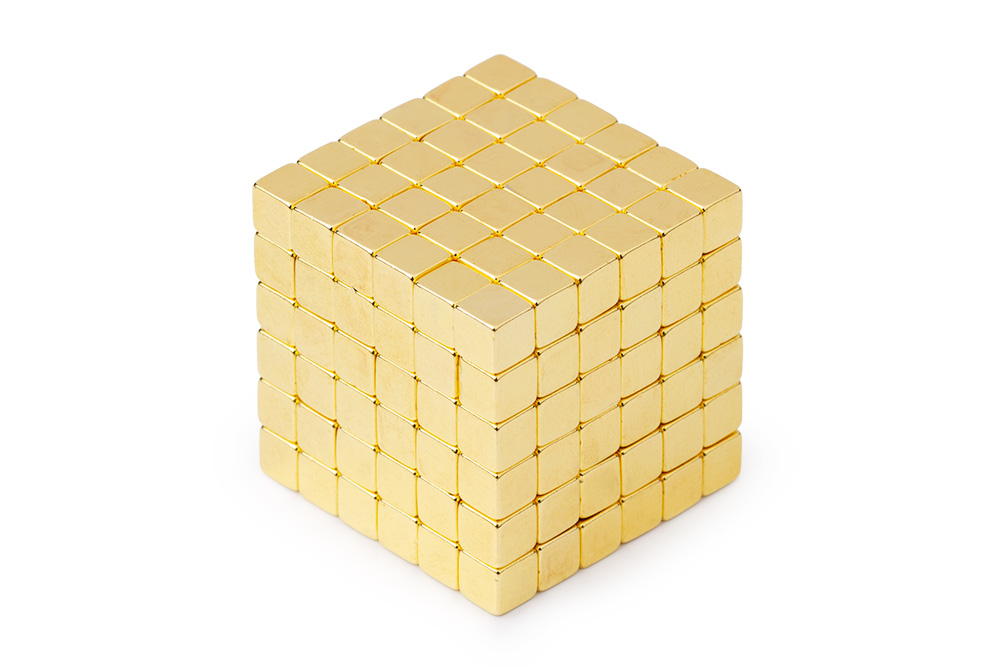 Forceberg TetraCube - куб из магнитных кубиков 6 мм, золотой, 216 элементов в Белгороде