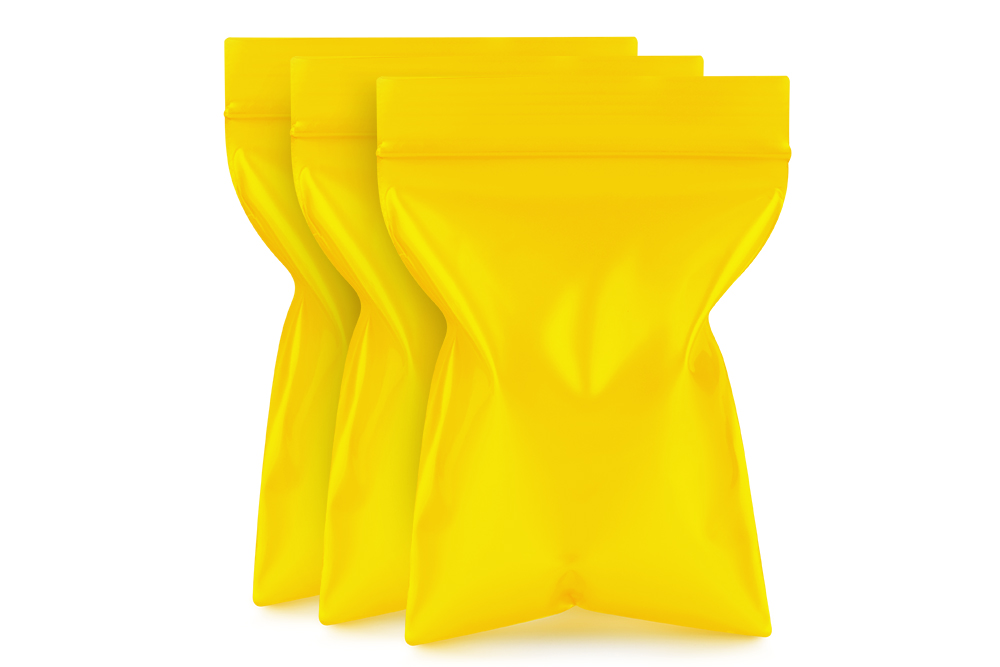 Упаковочные цветные зип пакеты Forceberg HOME & DIY с замком zip-lock 6х7 см, желтый, 50 шт в Белгороде