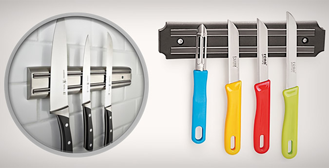 Идеальное решение для любой кухни: все ножи на магнитном держателе