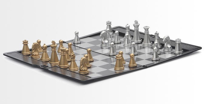 Магнитные шахматы - удобны в поездке и на даче