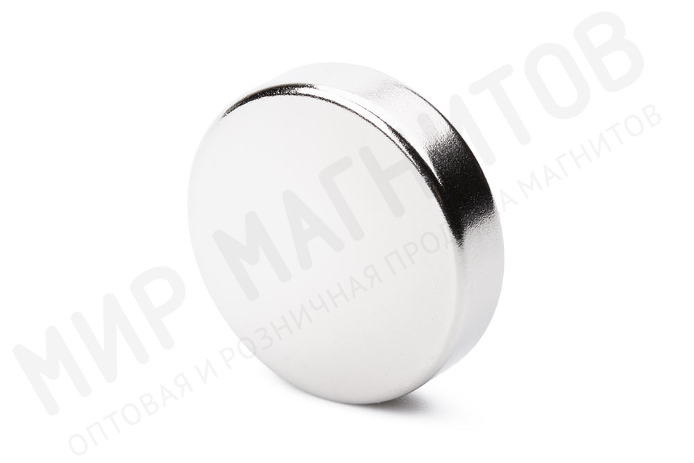 Неодимовый магнит диск 24х6 мм, N48 в Перми