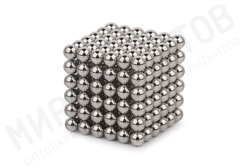 Forceberg cube - конструктор-головоломка из магнитных шариков 5 мм, стальной, 216 элементов в Новосибирске