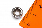 Неодимовый магнит диск 10х3 мм с зенковкой 3/7 мм, N35UH
