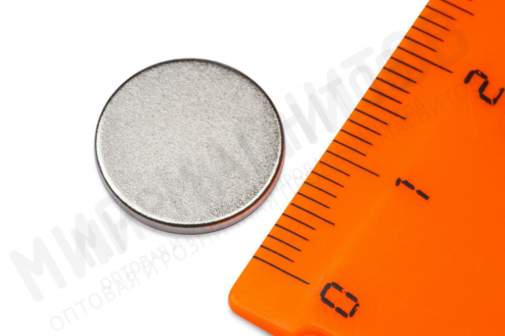 Неодимовый магнит диск 14х1.5 мм в Твери