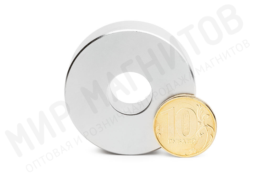 Неодимовый магнит кольцо 45х15х13 мм, N52SH в Твери