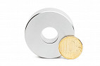 Неодимовый магнит кольцо 45х15х13 мм, N52SH
