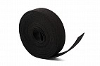 Многоразовая нейлоновая лента-липучка Forceberg Home & DIY 25 мм для стяжки и подвязки, черная, 5 м