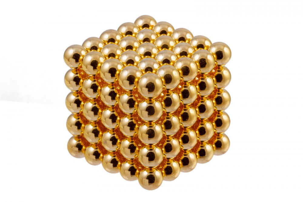 Forceberg Cube - Куб из магнитных шариков 10 мм, золотой, 125 элементов в Хабаровске