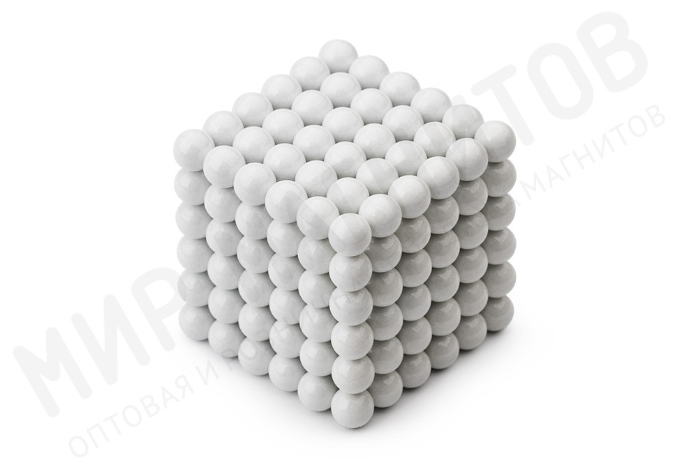 Forceberg Cube - куб из магнитных шариков 6 мм, белый, 216 элементов в Краснодаре