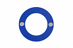 Магнитный курсор для календаря круглый, окно 25 мм, синий, 2 магнита
