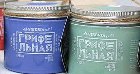 Новинки: Дизайнерская грифельная краска Siberia Kraft