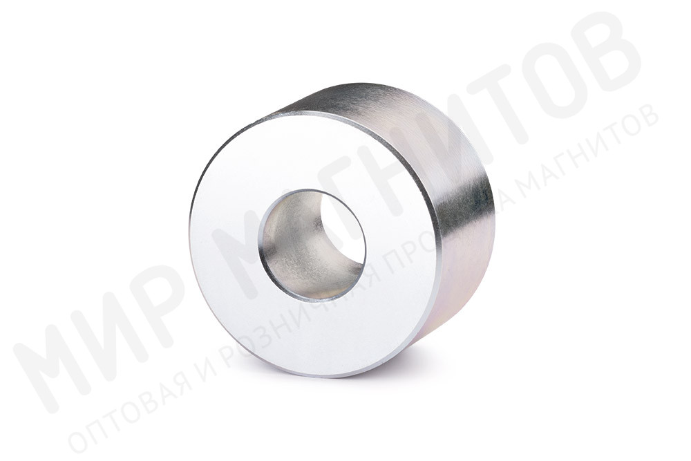 Неодимовый магнит кольцо 50х20х30 мм, цинк, N48H в Перми