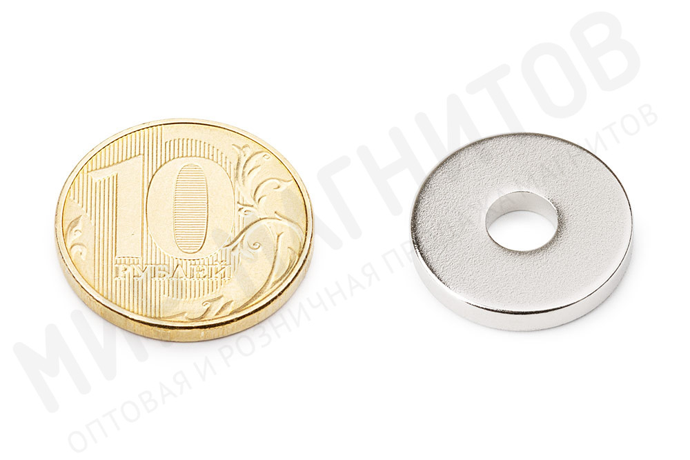 Неодимовый магнит кольцо 19х6х3 мм в Тюмени