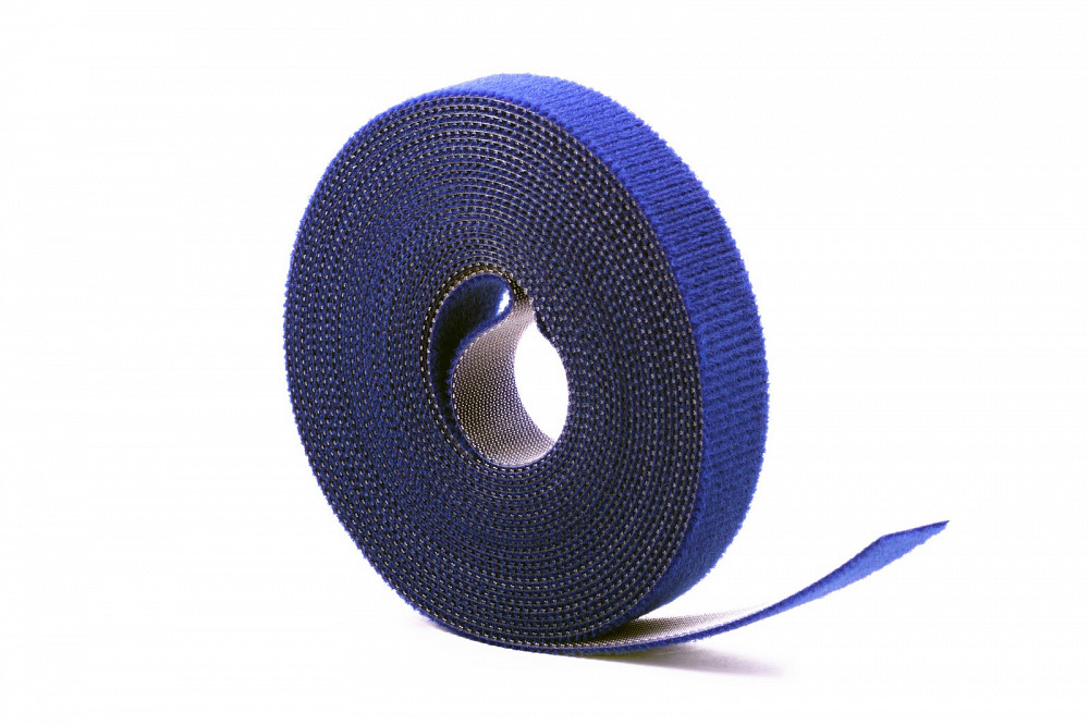 Многоразовая нейлоновая лента-липучка Forceberg Home & DIY 16 мм для стяжки и подвязки, синяя, 5 м в Саранске