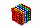 Forceberg Cube - конструктор-головоломка из магнитных шариков 5 мм, цветной, 216 элементов, 6 цветов