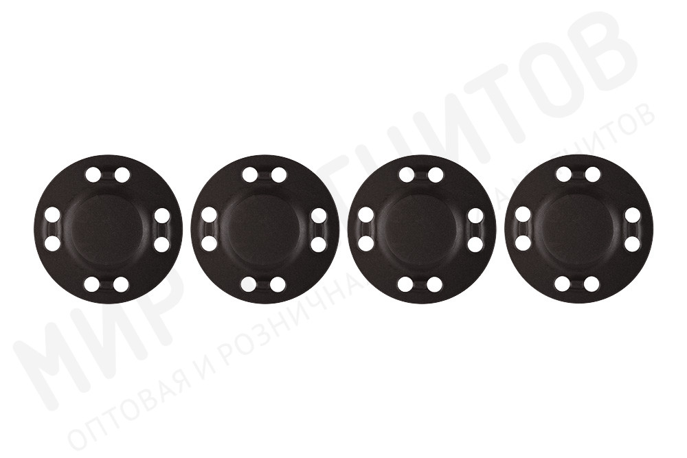 Магнитная кнопка застежка Forceberg пришивная металлическая плоская Ø21 мм, цв. Черный, 4 шт в Ульяновске