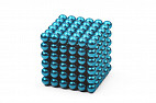 Forceberg Cube - конструктор-головоломка из магнитных шариков 5 мм, бирюзовый, 216 элементов