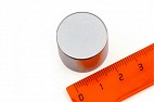 Неодимовый магнит диск 22.6х20 мм, N45