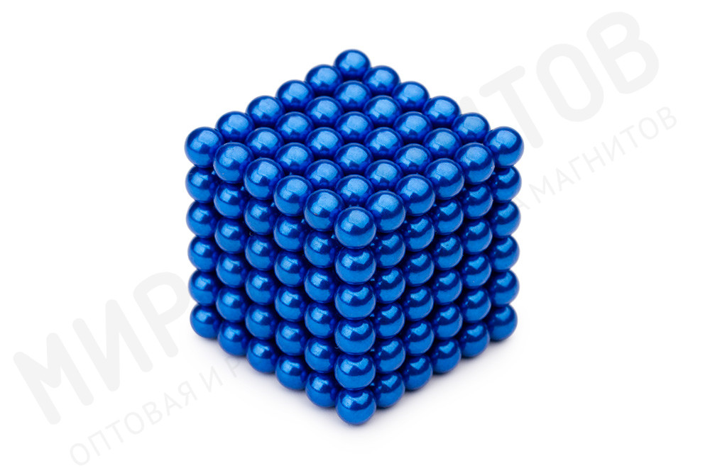Forceberg Cube - куб из магнитных шариков 5 мм, синий, 216 элементов в Москве