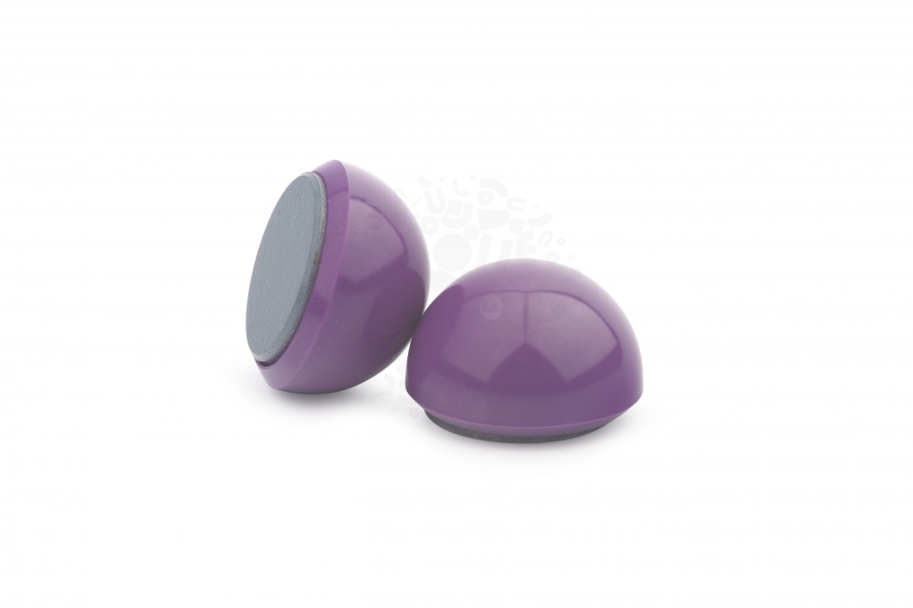 Магнит для досок круглый D30 мм, фиолетовый в Рязани