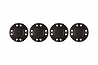 Магнитная кнопка застежка Forceberg пришивная металлическая плоская Ø12,5 мм, цв. Черный, 4 шт