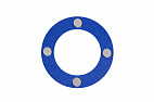 Магнитный курсор для календаря круглый, окно 25 мм, синий с 4 магнитами