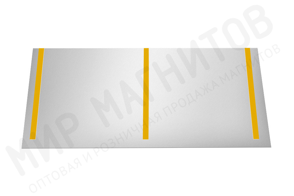 Металлическая подложка под магнитный курсор для календаря со скотчем, 255х130 мм в Краснодаре