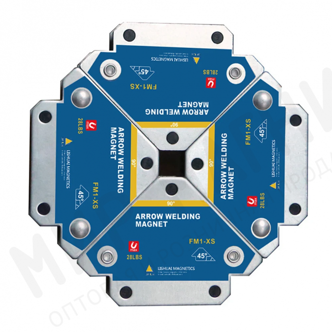 Усиленные магнитные уголки для сварки и монтажа для 3 углов, усилие до 12.5 кг, 4 шт в Владивостоке