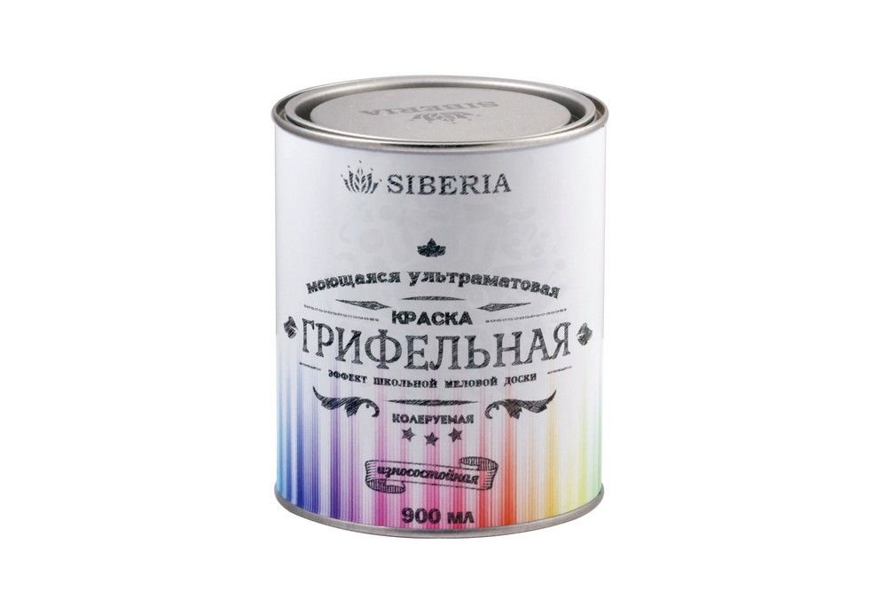 Грифельная краска Siberia 0.9 литр, база А, на 8 м², белая в Белгороде