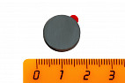 Ферритовый магнит диск 15х3 мм с клеевым слоем, 30 шт, Forceberg