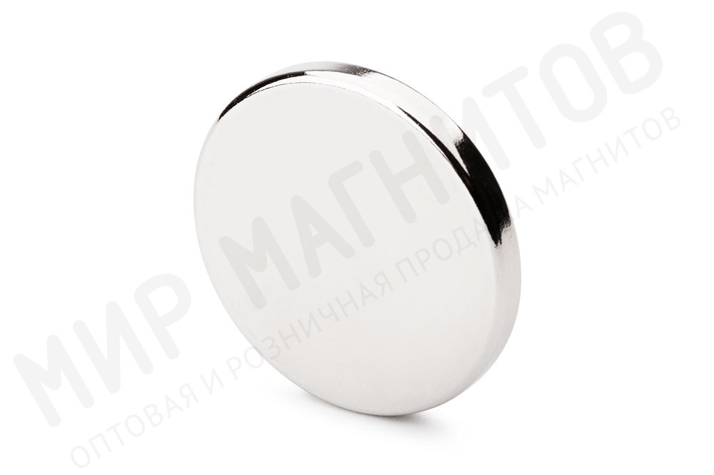 Неодимовый магнит диск 25х3 мм, N35. диаметральное в Краснодаре