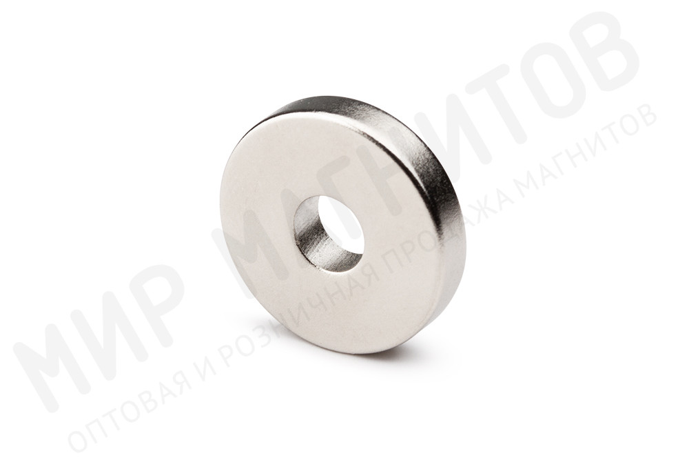 Неодимовый магнит кольцо 20x6.2x4 мм, диаметральное, N35 в Самаре