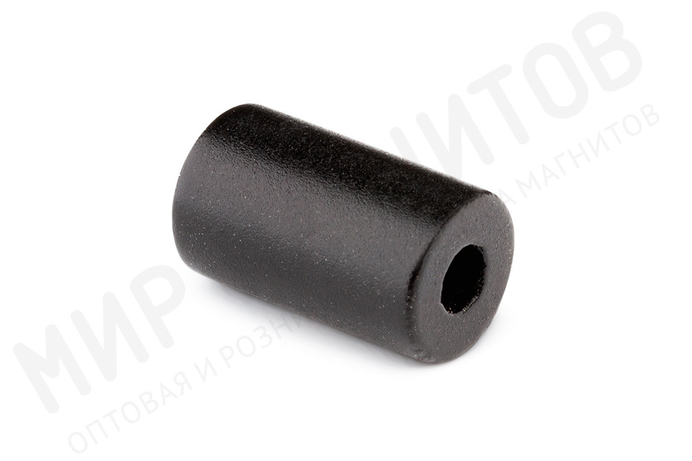 Неодимовый магнит кольцо 5.4x2x9 мм, N52H, черный, диаметральный в Тюмени