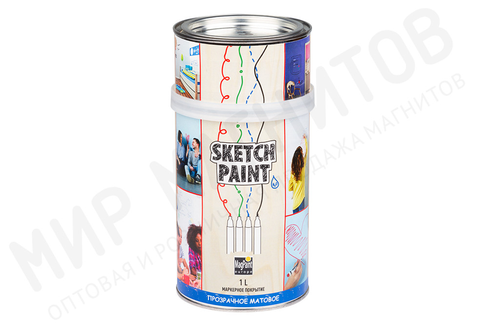 Маркерное покрытие SketchPaint, прозрачное матовое, 1 литр, на 8 м² в Москве